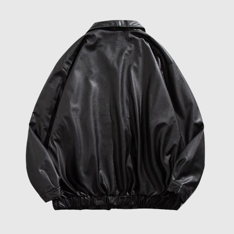 Style Core Aesthetics, New Style Trends Loose Collar Motorcycle Jacket Style Core Aesthetics, New Style Trends Loose Collar Motorcycle Jacket