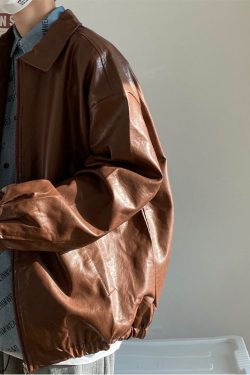 Style Core Aesthetics, New Style Trends Loose Collar Motorcycle Jacket