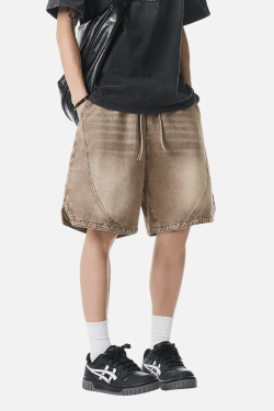 Style Core Aesthetics, New Style Trends Loose Fit Denim Shorts