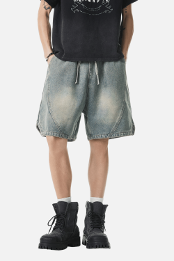 Style Core Aesthetics, New Style Trends Loose Fit Denim Shorts