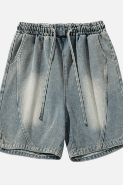 Style Core Aesthetics, New Style Trends Loose Fit Denim Shorts