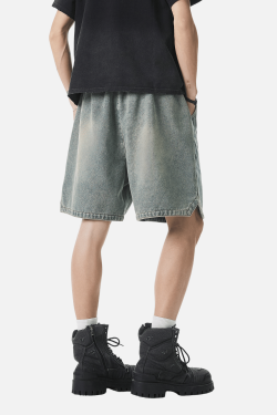 Style Core Aesthetics, New Style Trends Loose Fit Denim Shorts
