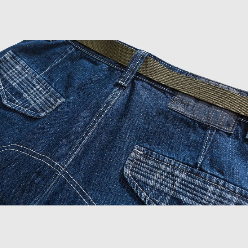 Style Core Aesthetics, New Style Trends Loose Plaid Pocket Jorts Style Core Aesthetics, New Style Trends Loose Plaid Pocket Jorts