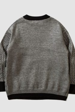 Style Core Aesthetics, New Style Trends Lovely Rabbit Print Cartoon Sweater