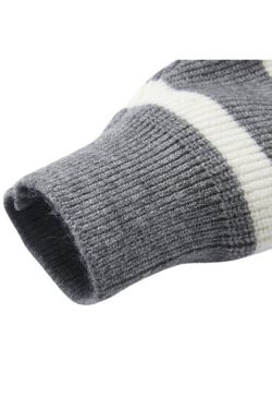 Style Core Aesthetics, New Style Trends Mock Neck Lapel Stripe Pullover