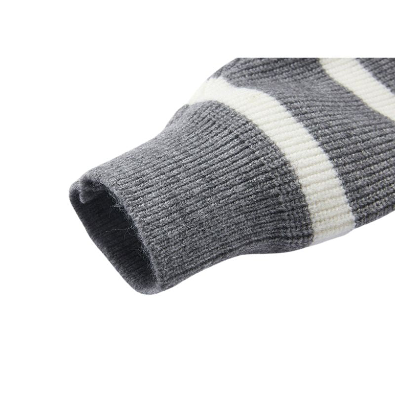 Style Core Aesthetics, New Style Trends Mock Neck Lapel Stripe Pullover Style Core Aesthetics, New Style Trends Mock Neck Lapel Stripe Pullover