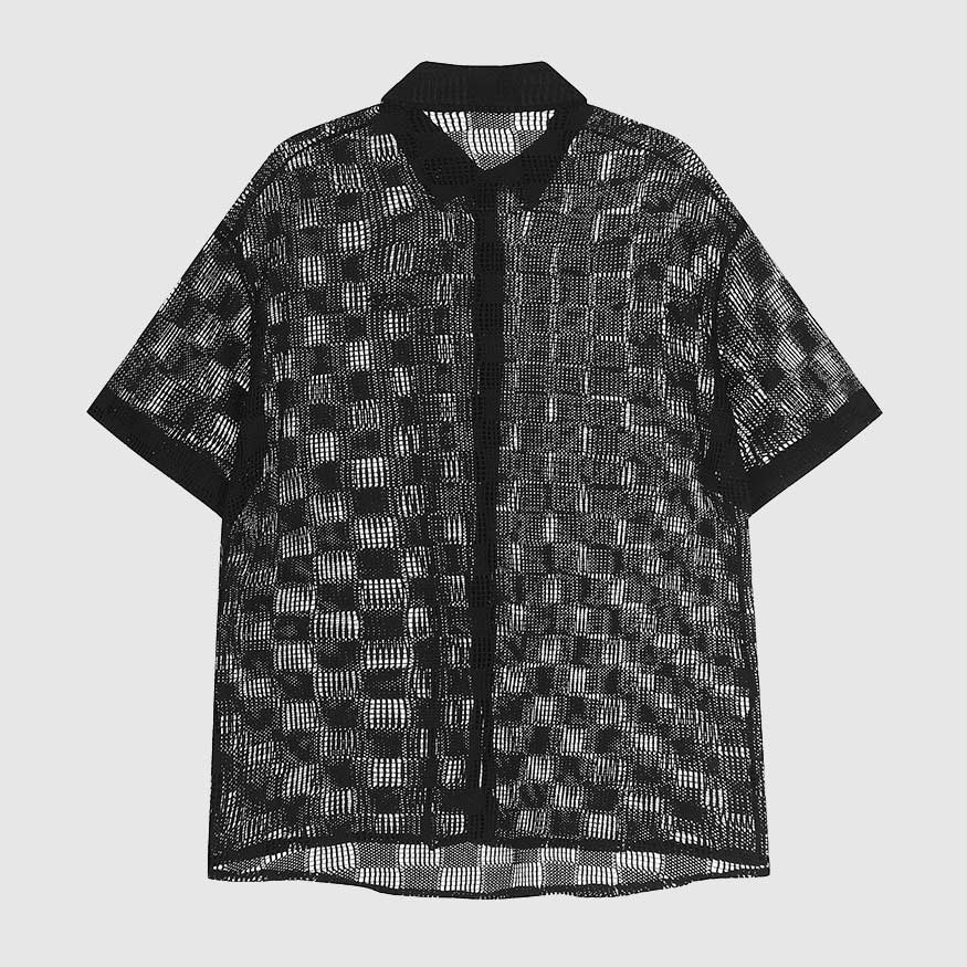 Style Core Aesthetics, New Style Trends Modern Hollow Patterned Shirt Style Core Aesthetics, New Style Trends Modern Hollow Patterned Shirt