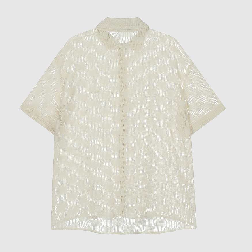 Style Core Aesthetics, New Style Trends Modern Hollow Patterned Shirt Style Core Aesthetics, New Style Trends Modern Hollow Patterned Shirt