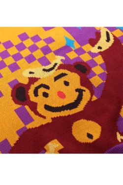 Style Core Aesthetics, New Style Trends Monkey & Banana Pattern Sweater