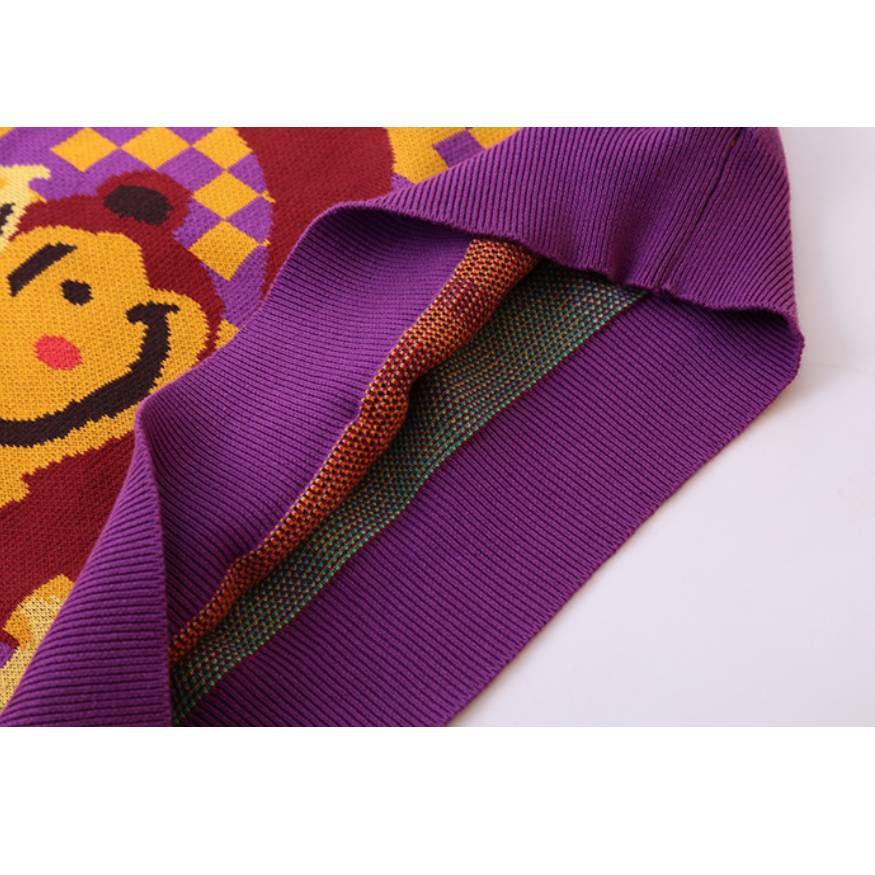 Style Core Aesthetics, New Style Trends Monkey & Banana Pattern Sweater Style Core Aesthetics, New Style Trends Monkey & Banana Pattern Sweater