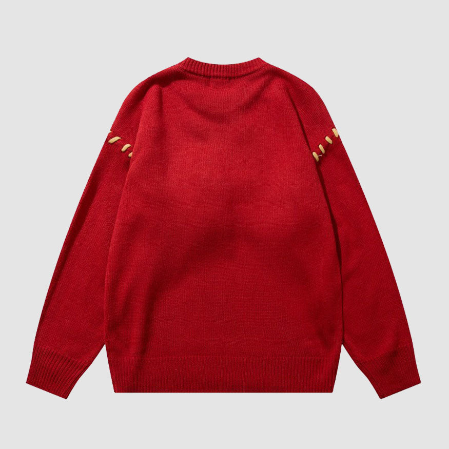 Style Core Aesthetics, New Style Trends Moon & Rabbit Doll Sweater Style Core Aesthetics, New Style Trends Moon & Rabbit Doll Sweater