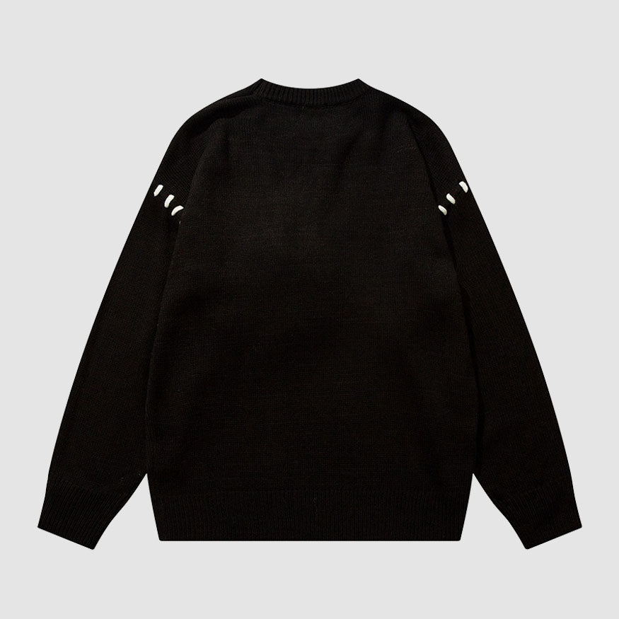 Style Core Aesthetics, New Style Trends Moon & Rabbit Doll Sweater Style Core Aesthetics, New Style Trends Moon & Rabbit Doll Sweater