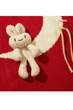 Style Core Aesthetics, New Style Trends Moon & Rabbit Doll Sweater