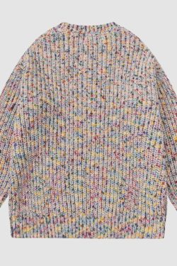 Style Core Aesthetics, New Style Trends Mosaic Chunky Knit Sweater