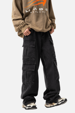 Style Core Aesthetics, New Style Trends Multi-Pocket Cargo Jean