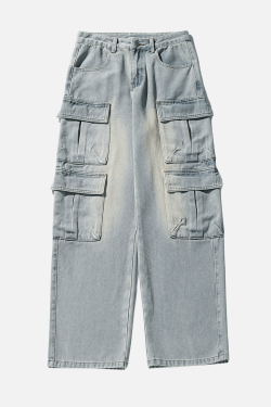 Style Core Aesthetics, New Style Trends Multi-Pocket Cargo Jean