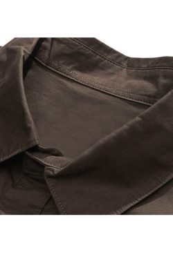 Style Core Aesthetics, New Style Trends Multi-Pockets Solid Shirts