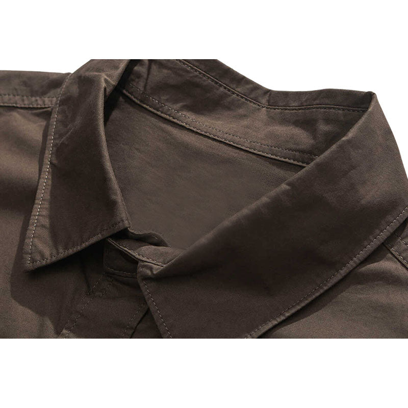 Style Core Aesthetics, New Style Trends Multi-Pockets Solid Shirts Style Core Aesthetics, New Style Trends Multi-Pockets Solid Shirts