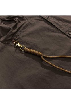 Style Core Aesthetics, New Style Trends Multi-Pockets Solid Shirts