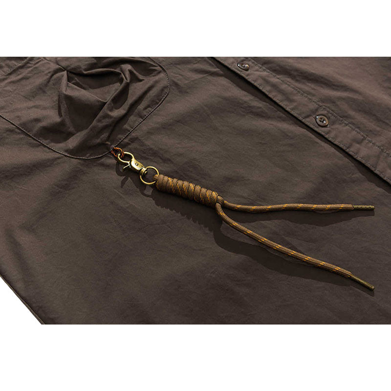 Style Core Aesthetics, New Style Trends Multi-Pockets Solid Shirts Style Core Aesthetics, New Style Trends Multi-Pockets Solid Shirts