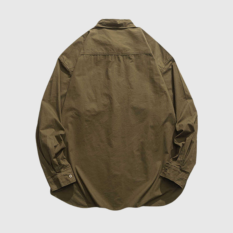 Style Core Aesthetics, New Style Trends Multi-Pockets Solid Shirts Style Core Aesthetics, New Style Trends Multi-Pockets Solid Shirts