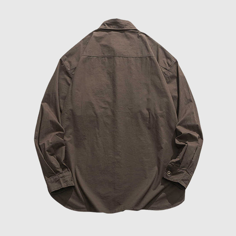 Style Core Aesthetics, New Style Trends Multi-Pockets Solid Shirts Style Core Aesthetics, New Style Trends Multi-Pockets Solid Shirts