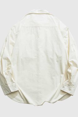 Style Core Aesthetics, New Style Trends Multi-Pockets Solid Shirts