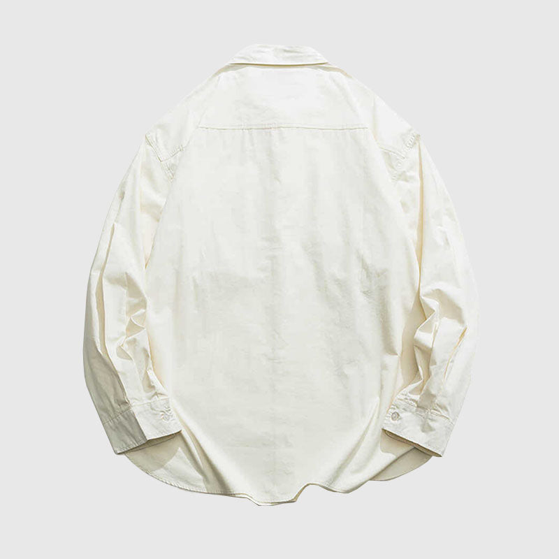 Style Core Aesthetics, New Style Trends Multi-Pockets Solid Shirts Style Core Aesthetics, New Style Trends Multi-Pockets Solid Shirts