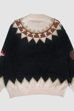 Style Core Aesthetics, New Style Trends Mushroom & Rabbit Knitted Sweater