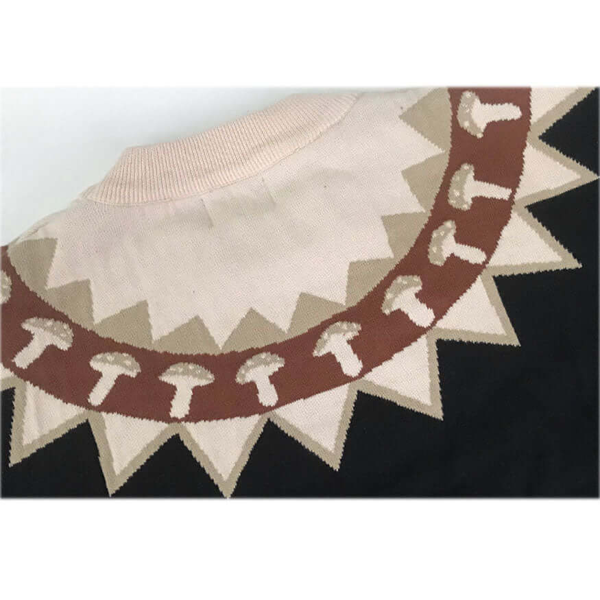 Style Core Aesthetics, New Style Trends Mushroom & Rabbit Pattern Sweater Style Core Aesthetics, New Style Trends Mushroom & Rabbit Pattern Sweater