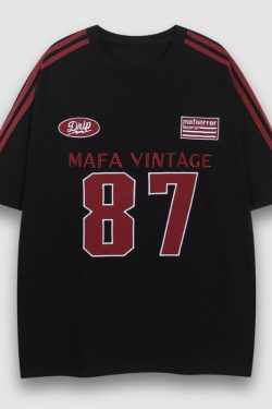 Style Core Aesthetics, New Style Trends Number Print Racing Tee