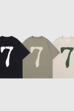 Style Core Aesthetics, New Style Trends Number Printed Design Tee