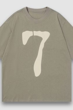 Style Core Aesthetics, New Style Trends Number Printed Design Tee