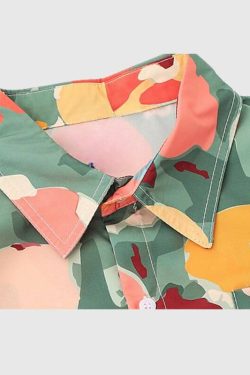 Style Core Aesthetics, New Style Trends Oil Painting Artistic Floral Shirts