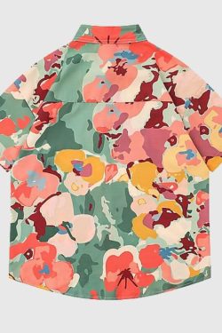 Style Core Aesthetics, New Style Trends Oil Painting Artistic Floral Shirts