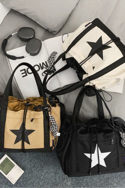 Style Core Aesthetics, New Style Trends Oluolin College Style Star Printed Bag