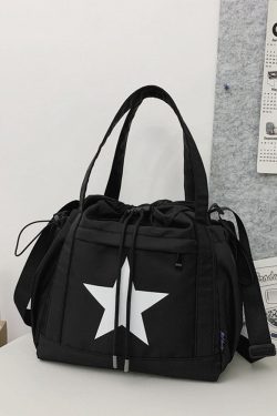Style Core Aesthetics, New Style Trends Oluolin College Style Star Printed Bag