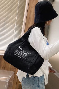 Style Core Aesthetics, New Style Trends Oluolin Letter Printed Canvas Bags