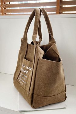 Style Core Aesthetics, New Style Trends Oluolin Letter Printed Canvas Bags