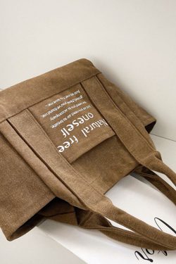 Style Core Aesthetics, New Style Trends Oluolin Letter Printed Canvas Bags