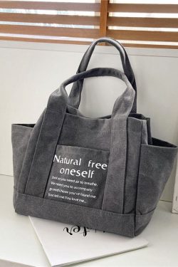 Style Core Aesthetics, New Style Trends Oluolin Letter Printed Canvas Bags