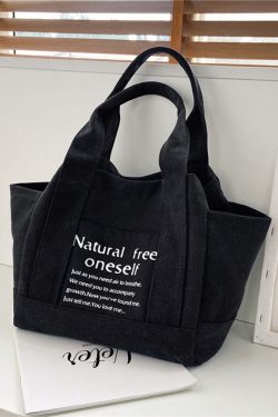 Style Core Aesthetics, New Style Trends Oluolin Letter Printed Canvas Bags