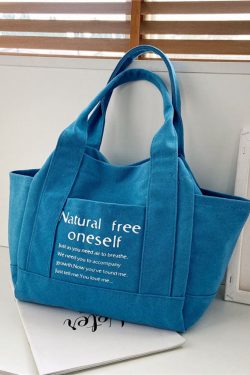 Style Core Aesthetics, New Style Trends Oluolin Letter Printed Canvas Bags