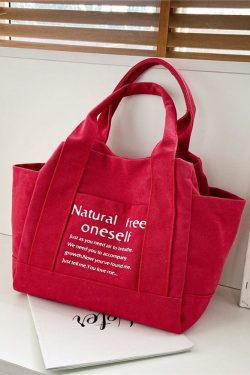 Style Core Aesthetics, New Style Trends Oluolin Letter Printed Canvas Bags