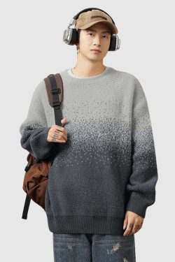 Style Core Aesthetics, New Style Trends Ombre Gradient Knit Sweater