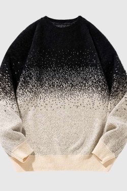 Style Core Aesthetics, New Style Trends Ombre Gradient Knit Sweater