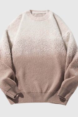 Style Core Aesthetics, New Style Trends Ombre Gradient Knit Sweater