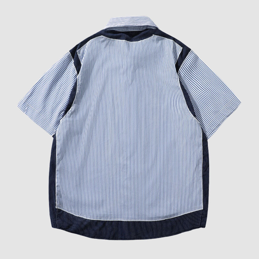 Style Core Aesthetics, New Style Trends Oversized Patchwork Stripe Shirts Style Core Aesthetics, New Style Trends Oversized Patchwork Stripe Shirts