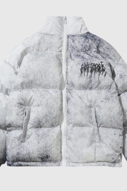 Style Core Aesthetics, New Style Trends Oversized Thorn-Embossed Insulated Puffer