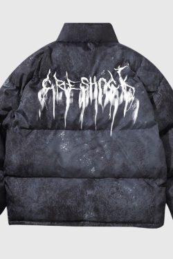 Style Core Aesthetics, New Style Trends Oversized Thorn-Embossed Insulated Puffer